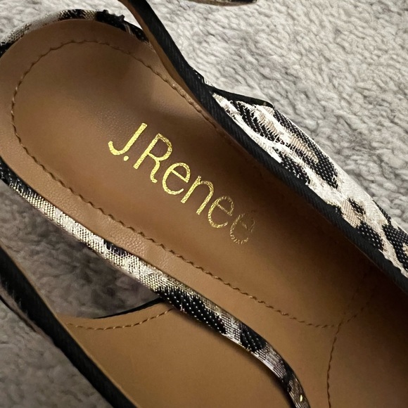 J. Renee Brietta Leopard Slingback Block Heels ๐ - Picture 13 of 16